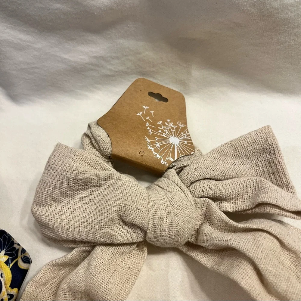 Hair Accessories 3pc Headband & Hair Scarf Set Bow Knot Neutral Bundle‎ NWT